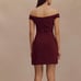 MESHKI Crepe Off Shoulder Mini Dress