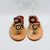 Jack Rogers Sandals Womens 9 Brown Suede Thong Whipstitched Casual Shoes