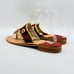 Jack Rogers Sandals Womens 9 Brown Suede Thong Whipstitched Casual Shoes