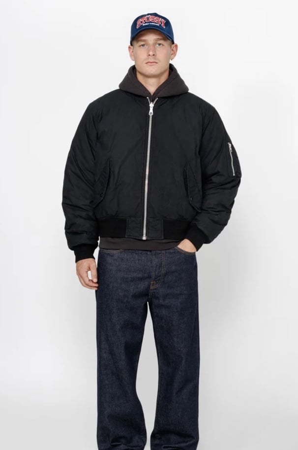 Stussy Quilted Bomber Waxed