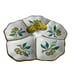 Mushroom 5 Section Serving Plate Tray Tapenade & Olive Appetizer Made In Italy