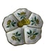 Mushroom 5 Section Serving Plate Tray Tapenade & Olive Appetizer Made In Italy