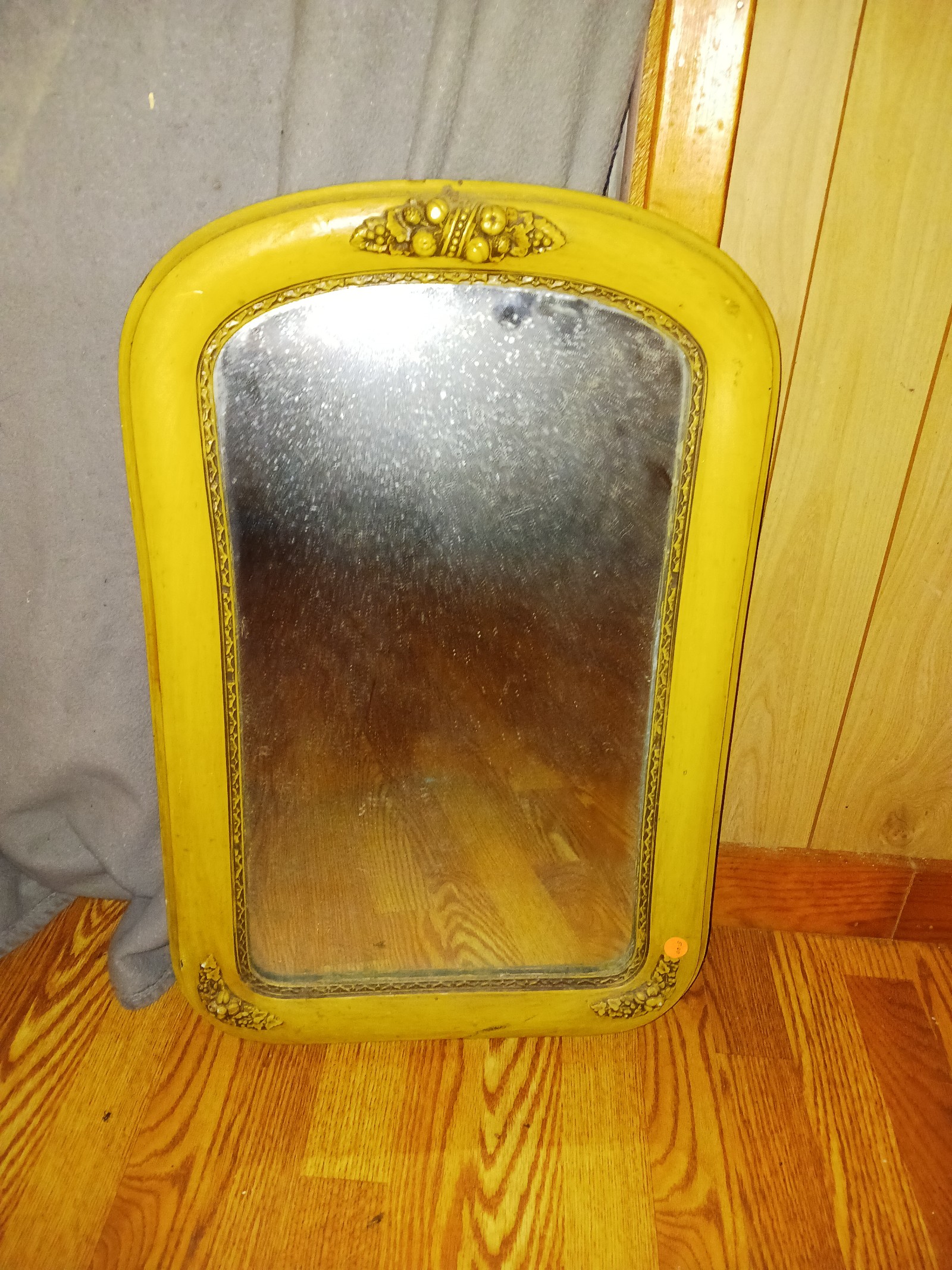 1940 Home Interior Peasant Fruit Design Bathroom Mirror