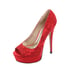 High Heel Peep Toe Platform Dress Shoe