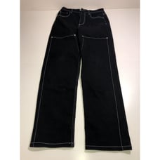 Hot Topic Black & White Contrast Stitch Side Chain Carpenter Pants Men's 28 X 32