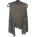 CAbi Shaggy Faux Fur Knit Vest Alpaca Mohair Blend
