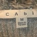 CAbi Shaggy Faux Fur Knit Vest Alpaca Mohair Blend