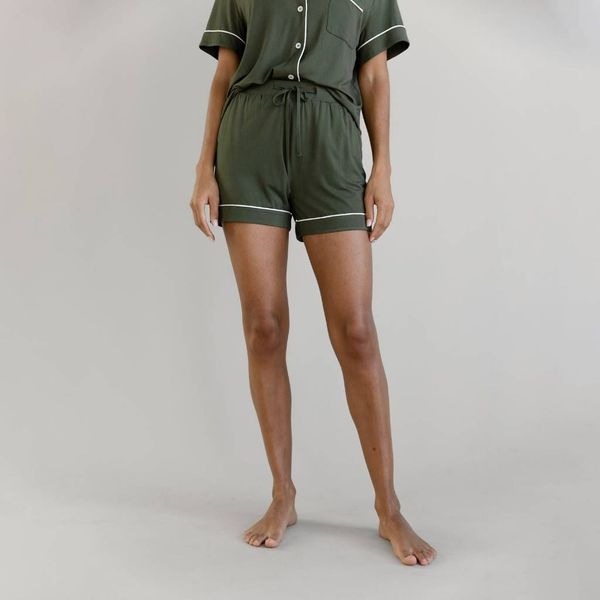 Cozy Earth Women's Bamboo Stretch-Knit Short Sleeve Pajama Pants S NWT 175