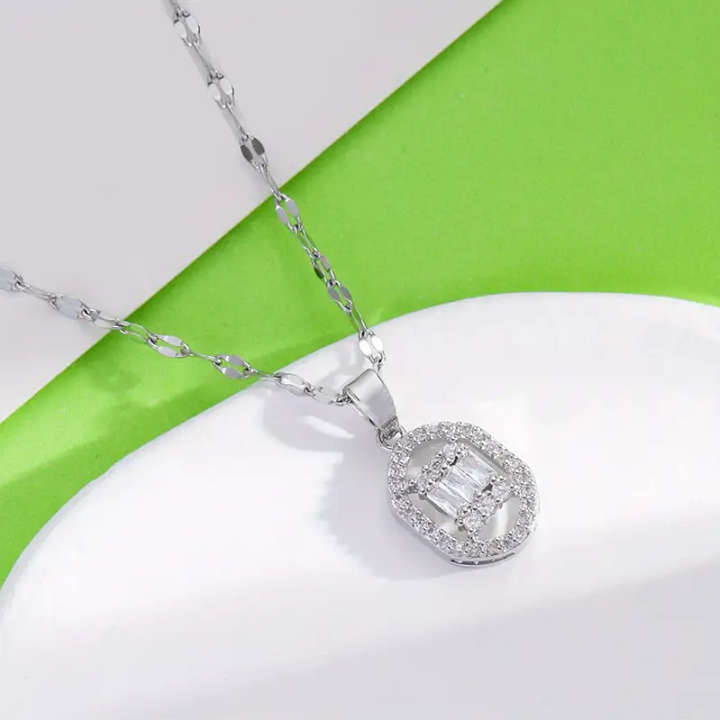 925 Sterling Silver Womens 2ct Diamond Pendant Necklace Ladies New 16 18 Jewelry
