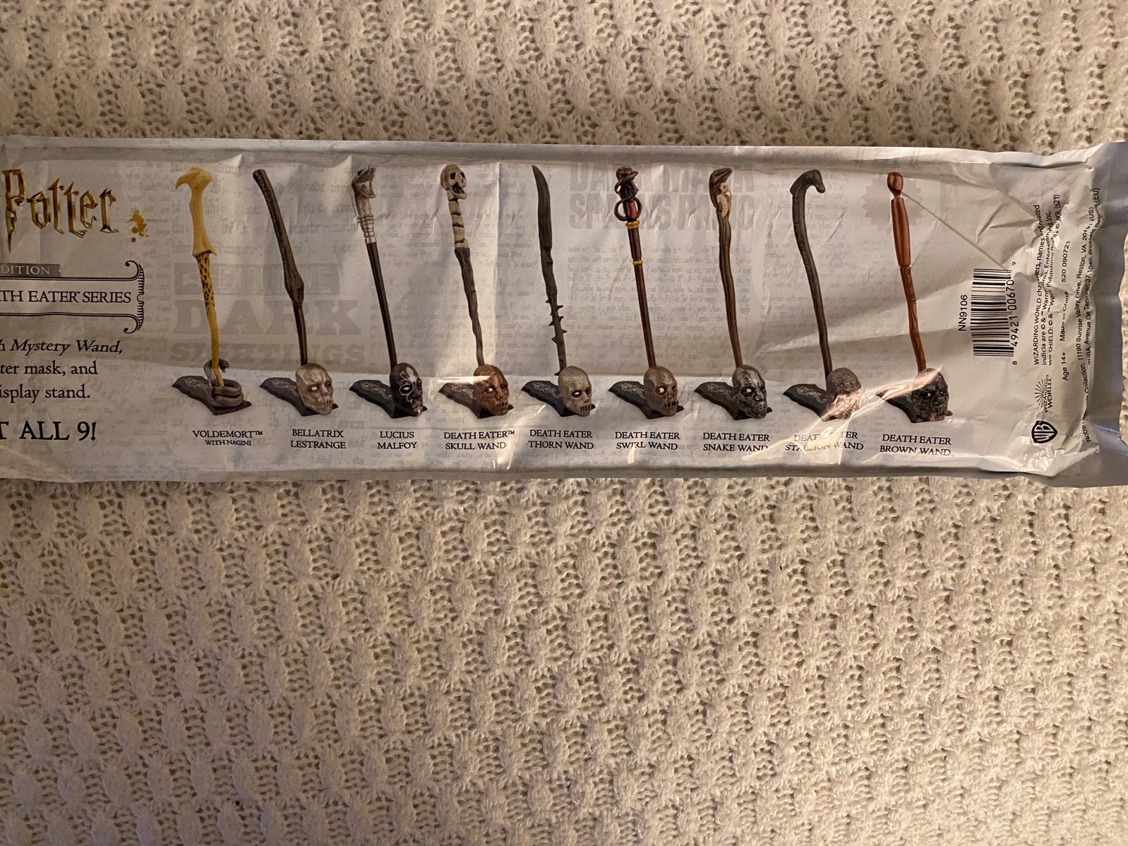 Harry Potter Death Eaters Mystery 9 Wand Complete set