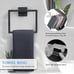 6-Piece Black Bathroom Hardware Set 23.6 Inch