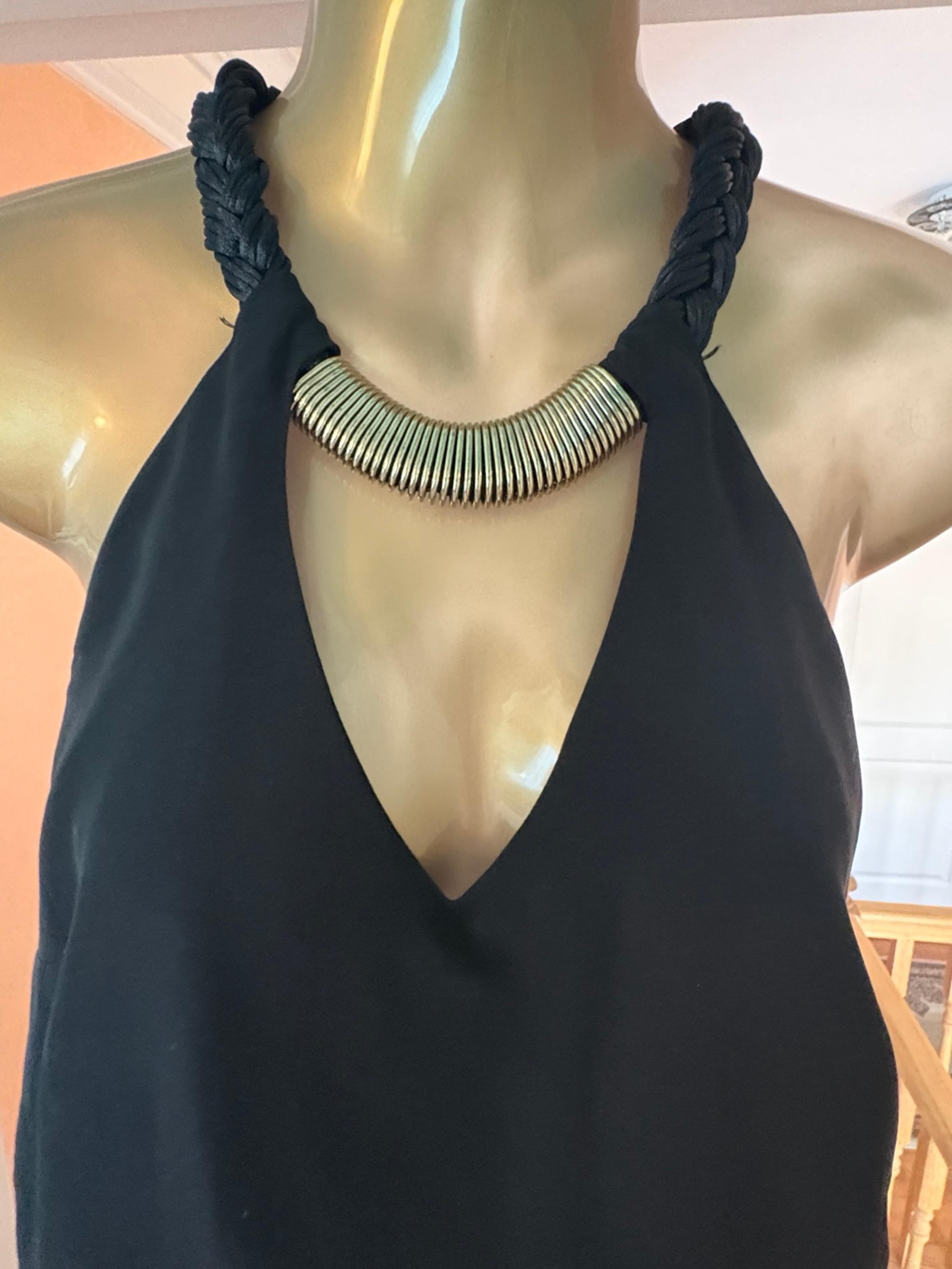 Laundry By Shelli Segal Black Halter Jumpsuit