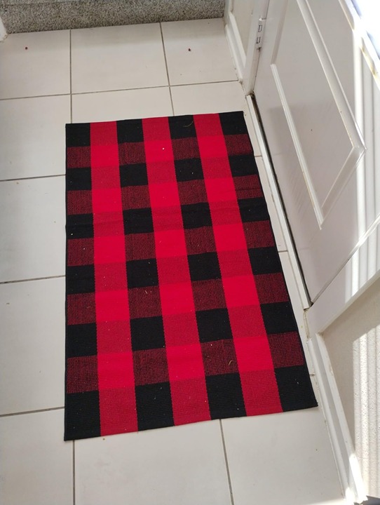 Buffalo Plaid Rug 2.3'x3.6' Christmas Decor Red Rugs Washable Checkered Rug
