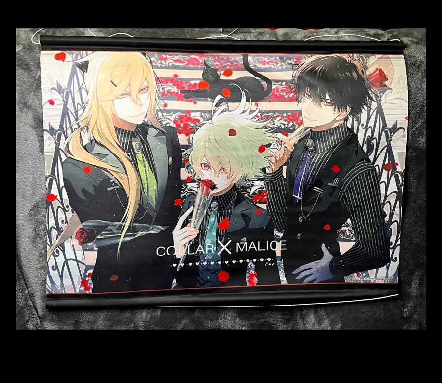 Collar X Malice Formal Yanagi, Shiraishi, and Takeru Large Wall Scroll