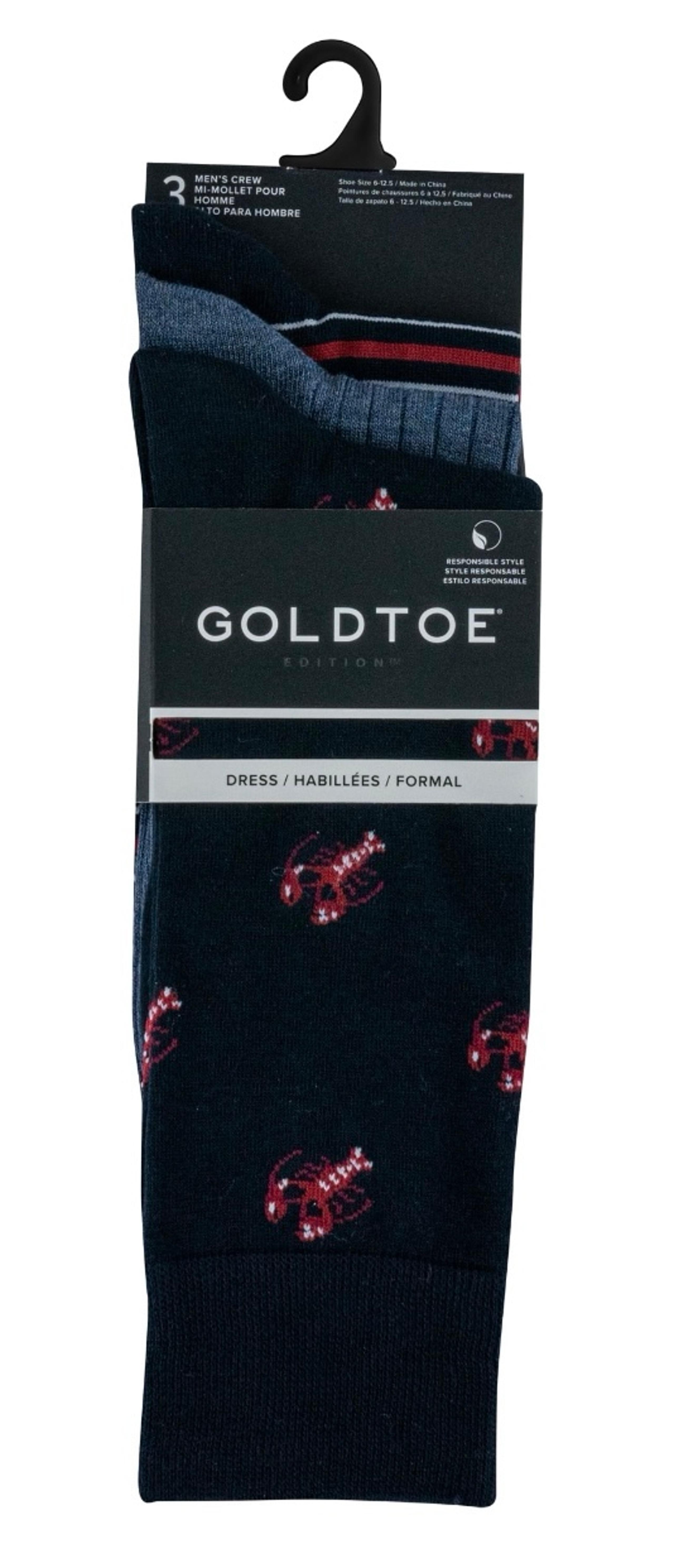 Men’s Gold Toe Crew Socks Size 6-12.5