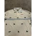 MALBON Shirt Mens M Cream Golf Polo Torrey Pines All Over Print