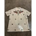 MALBON Shirt Mens M Cream Golf Polo Torrey Pines All Over Print