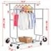 Commercial Grade Collapsible Double Rack Clothing and Garmet Rack