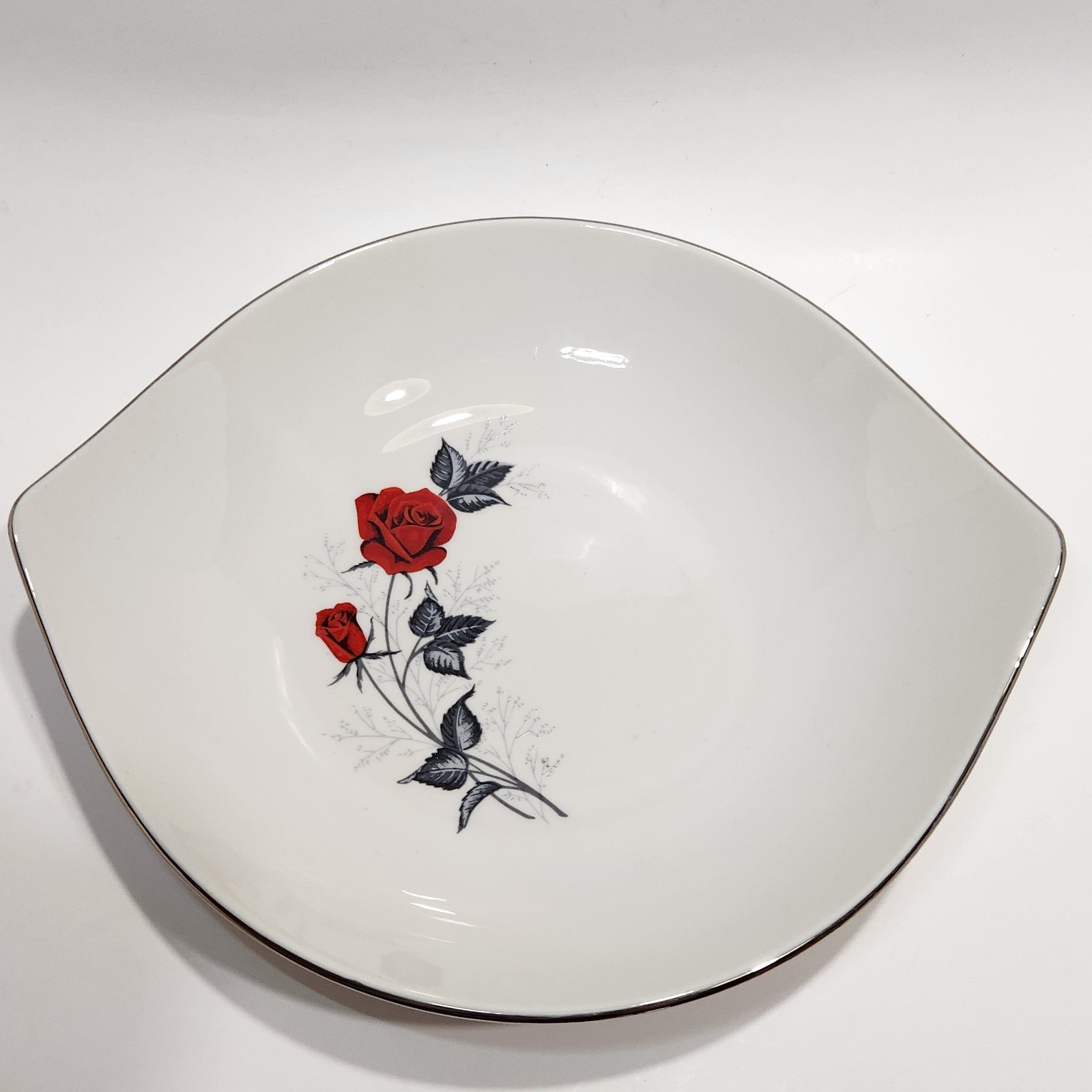 Taylorton TST 9.5 Round Vegetable Bowl Moulin Rouge Gilkes Red Rose Taylor Smit