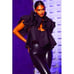 STUNNINGLY BEAUTIFUL Ruffle Trim Corset Top in Black