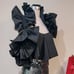 STUNNINGLY BEAUTIFUL Ruffle Trim Corset Top in Black