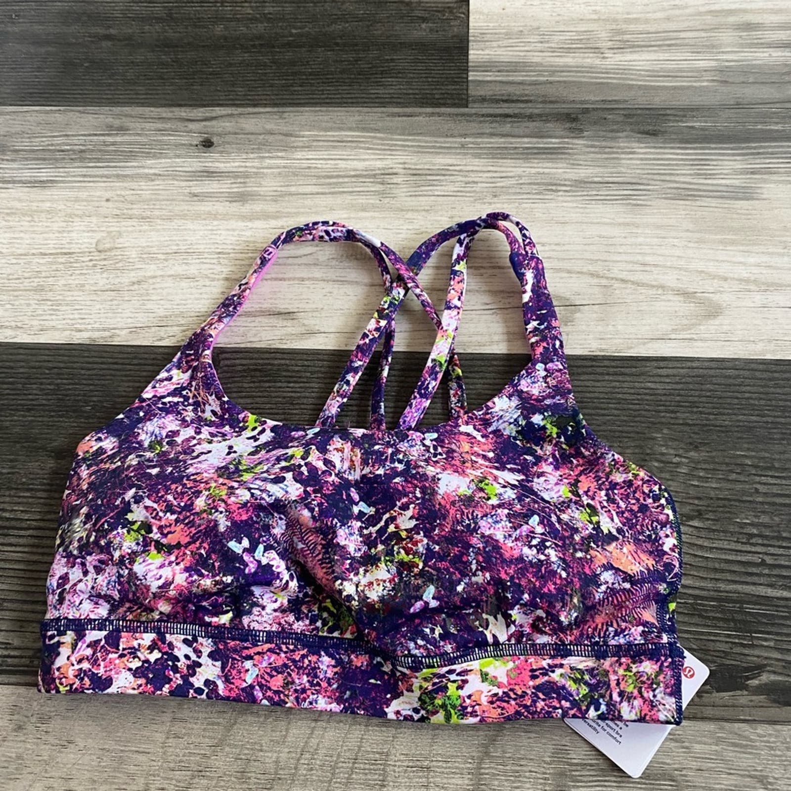 Lululemon Energy Bra TRRM/ Purple Punk Multi