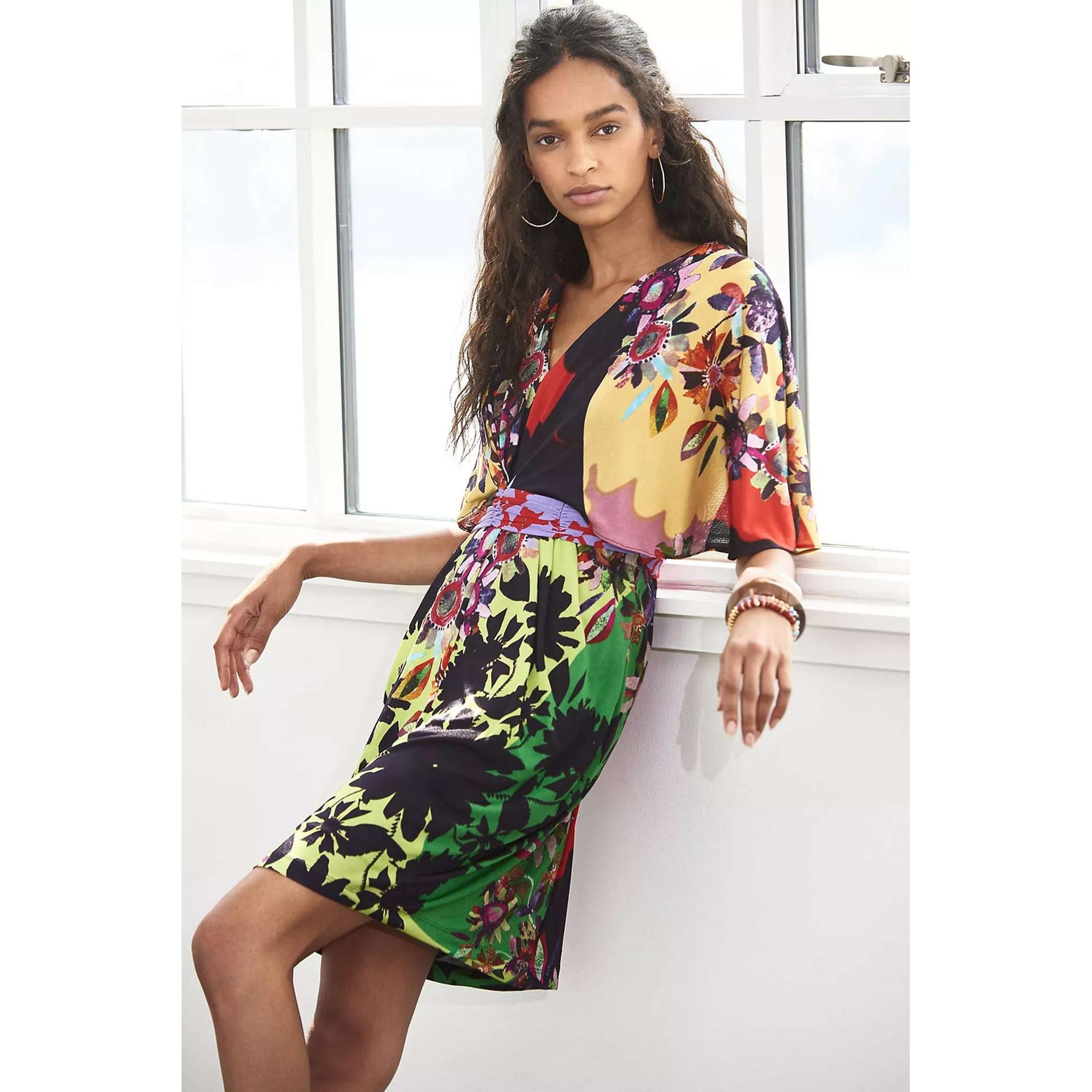 Ranna Gill Sabatina Mini Dress Floral Bohemian Twist Front Anthropologie XS