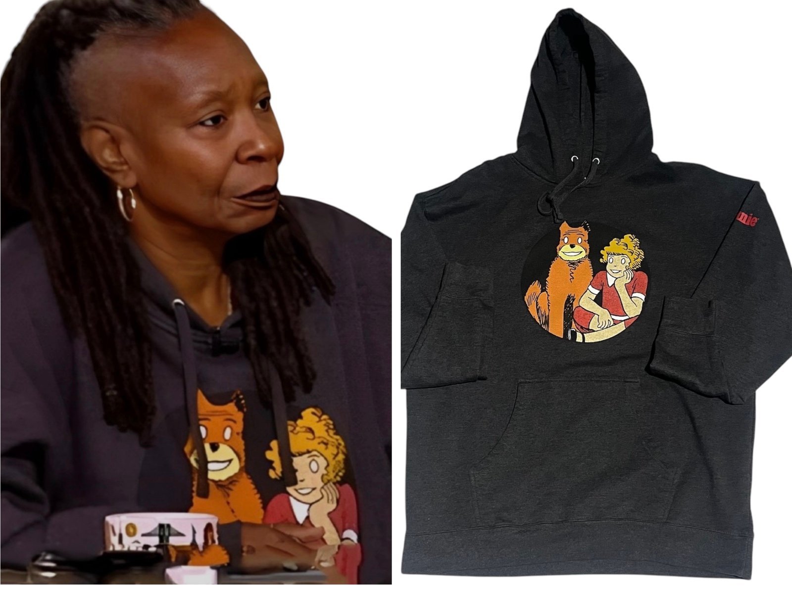 Annie Hoodie Sweatshirt Official Broadway Musical 2XL As Seen On TV Whoopi
