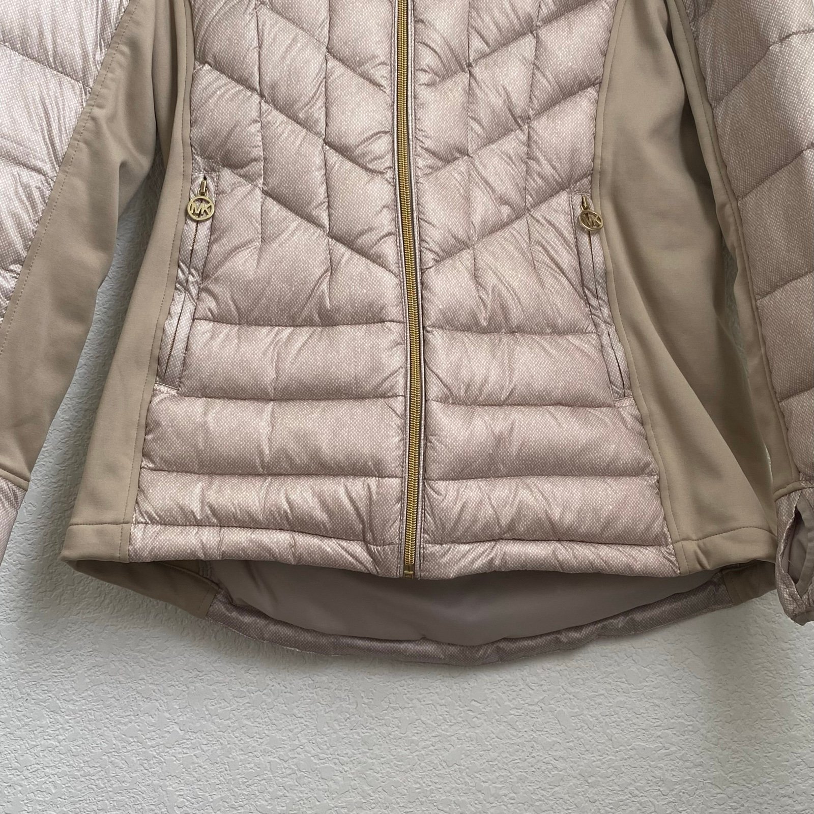 michael michael kors quilted satin puffer