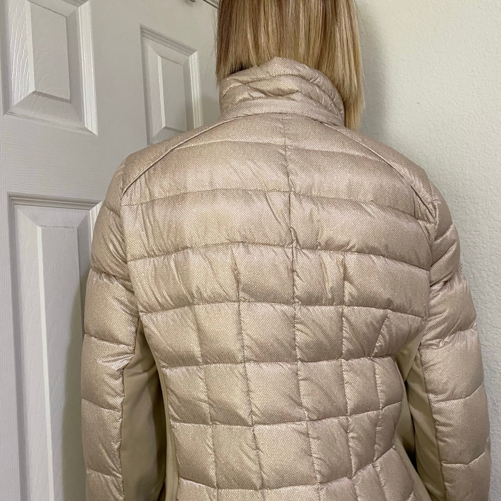 michael michael kors quilted satin puffer