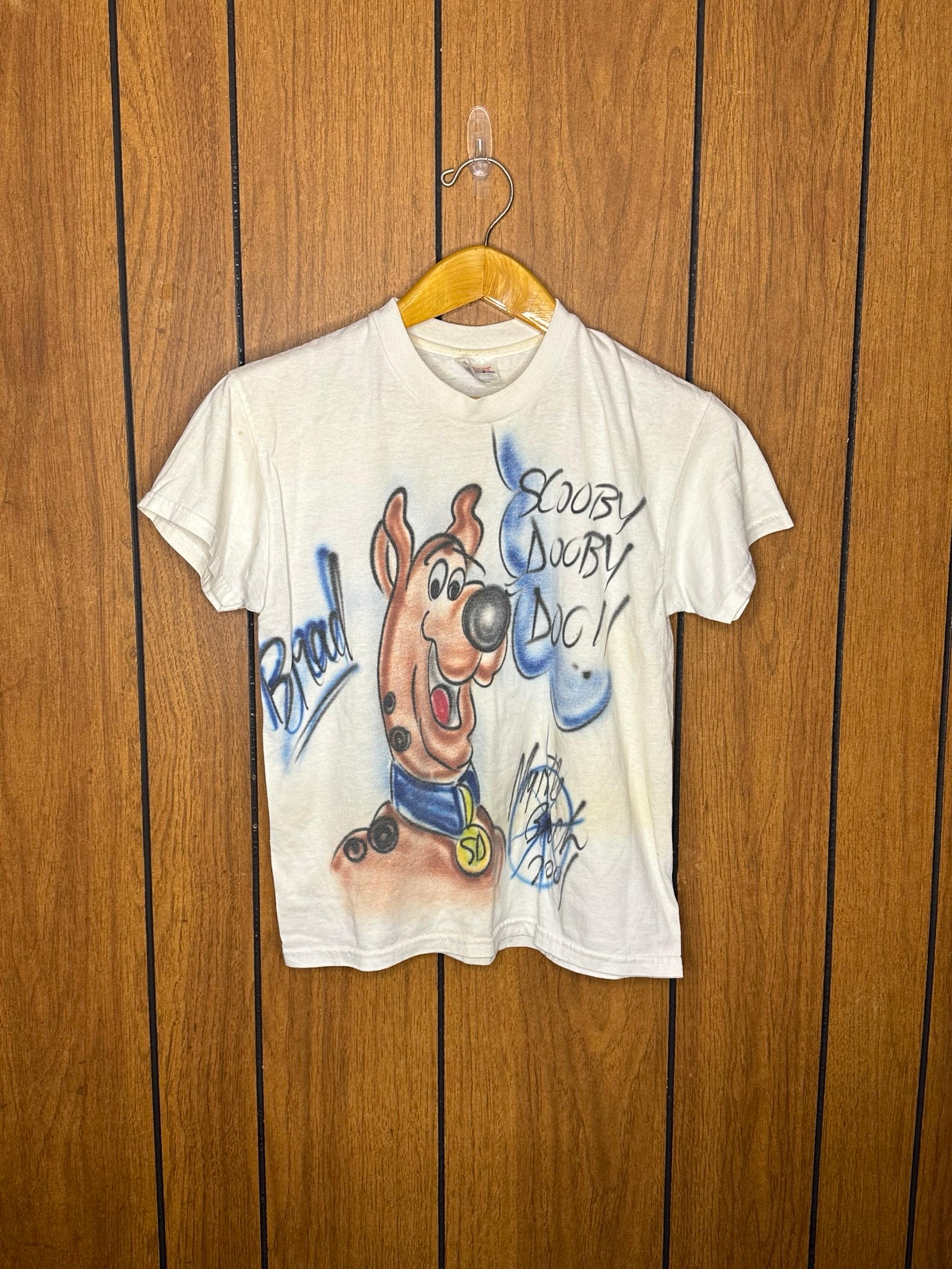 Vintage Y2K Scooby Doo Custom T-Shirt Size Youth Large