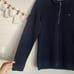 Ted Baker Muggie Half Zip Henley Funnel Neck Navy Sweatshirt Casual Basics 3
