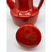 Vintage Metlox Pottery Poppytrail Red Teapot MCM Stamped 4550/3 on base
