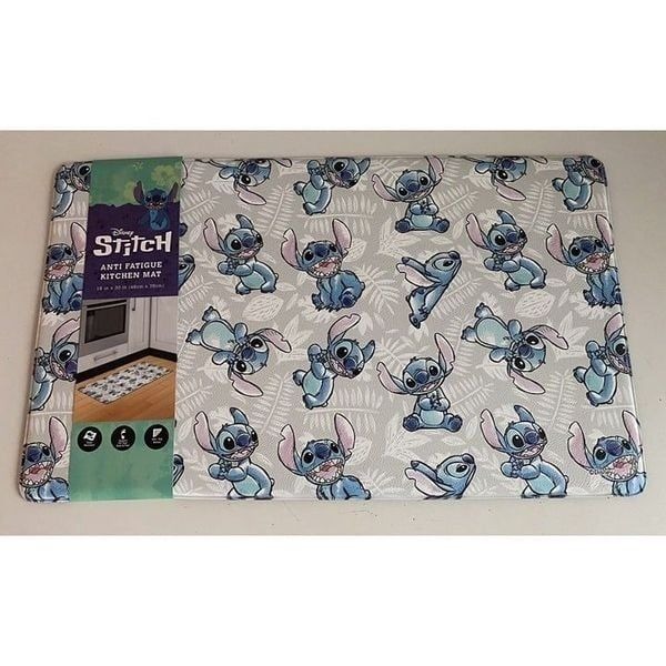Disney Stitch Poses Anti Fatigue Kitchen Tropical All Over 18 X 30” NEW