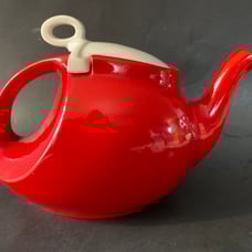 Vintage Teapot Halls Superior Qualify Rare White Top
