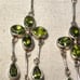 August Birthstone PERIDOT Sterling silver Earrings