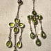 August Birthstone PERIDOT Sterling silver Earrings