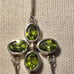 August Birthstone PERIDOT Sterling silver Earrings