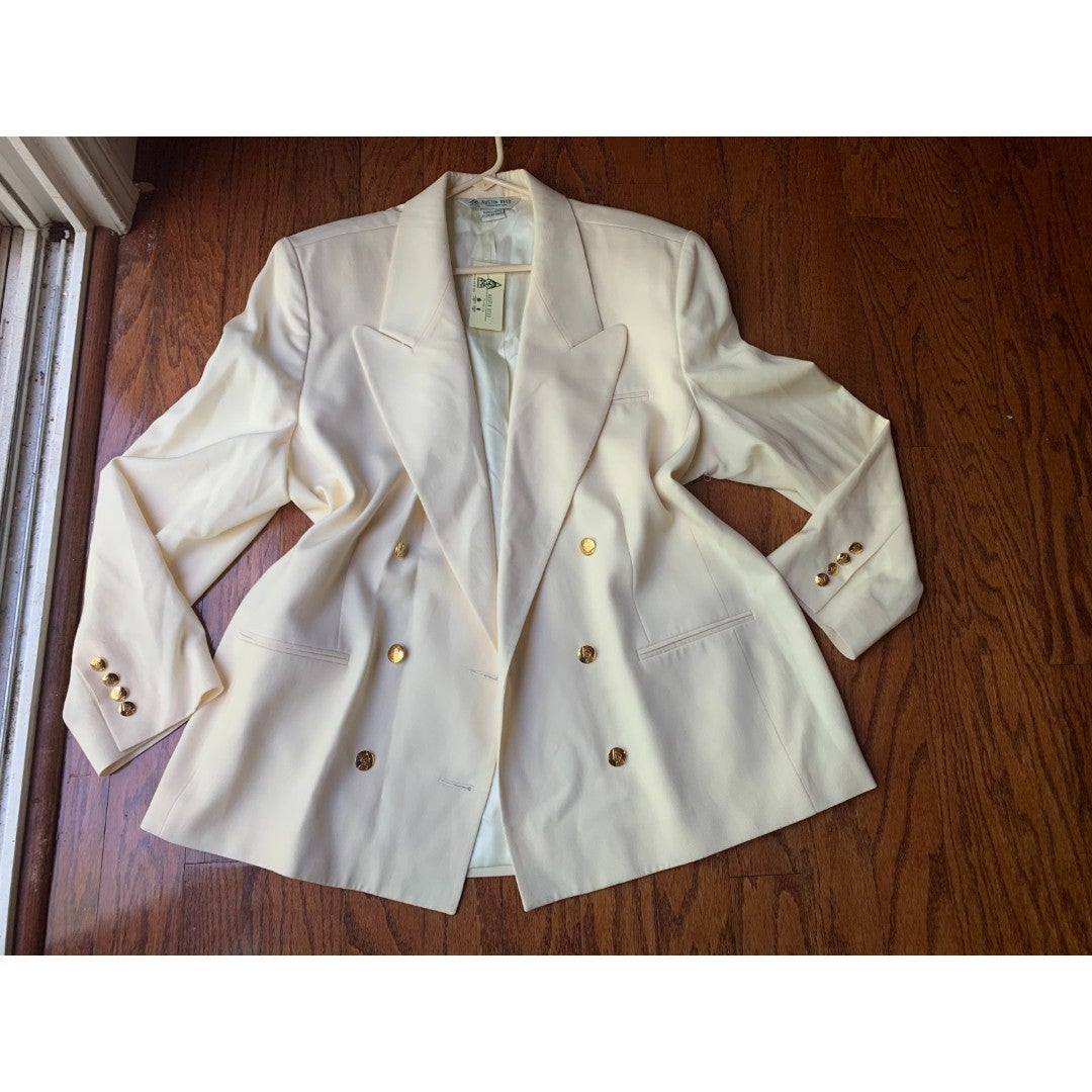 Vintage Austin Reed Women's Cream Blazer Size 20 NWT