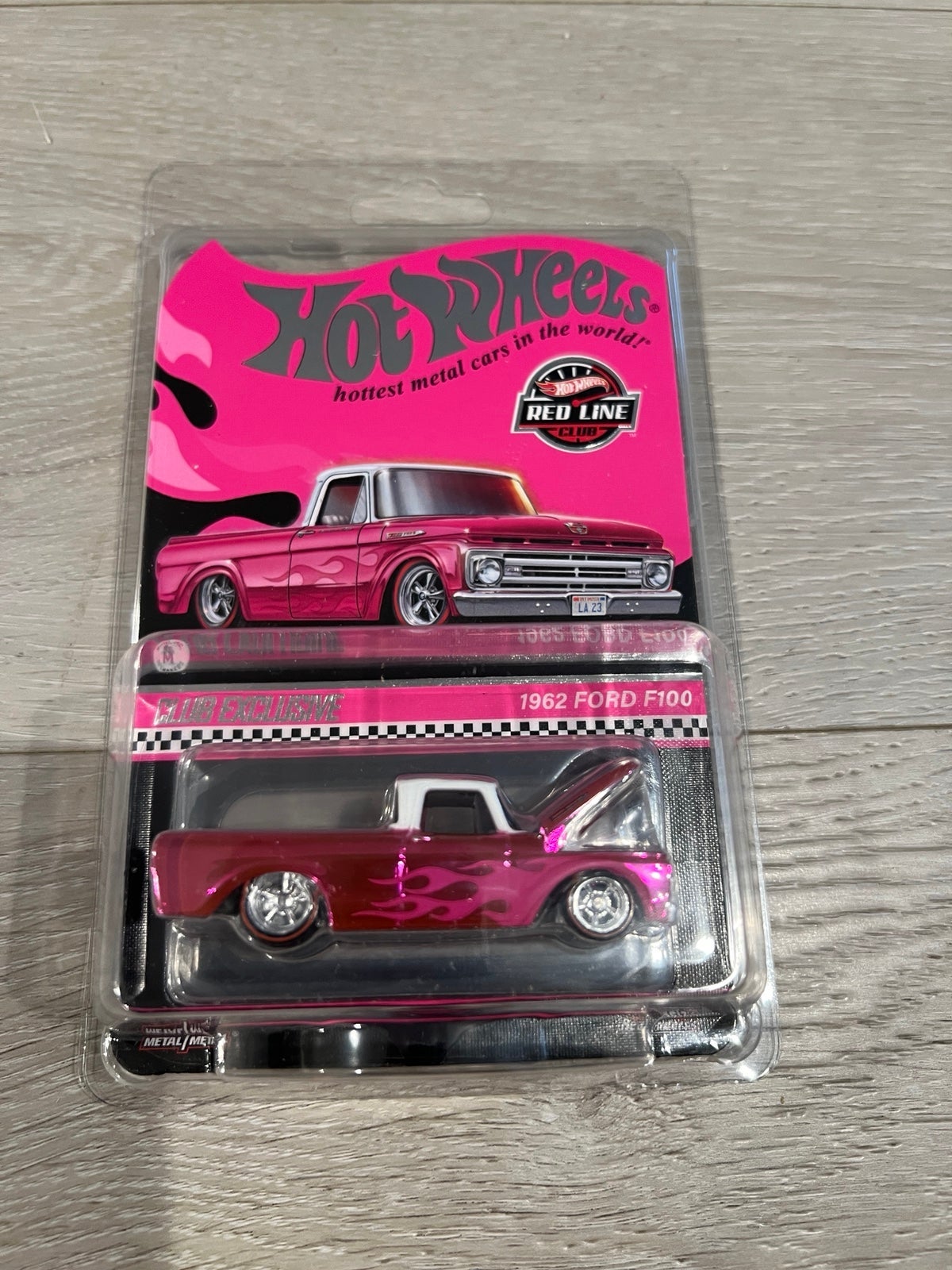 RLC Exclusive Pink Edition 1962 Ford F100 Hot Wheels Collectibles Toy Car Truck