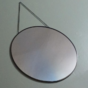 Hanging Circle Mirror Wall Decor Small Gold Round Mirror with Hanging Chain