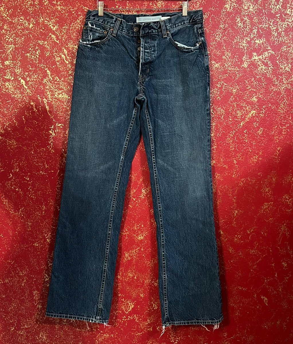 GAP Vintage Mom Jeans Men Women Unisex Button Fly Boot Cut Denim Jeans 32''X 34