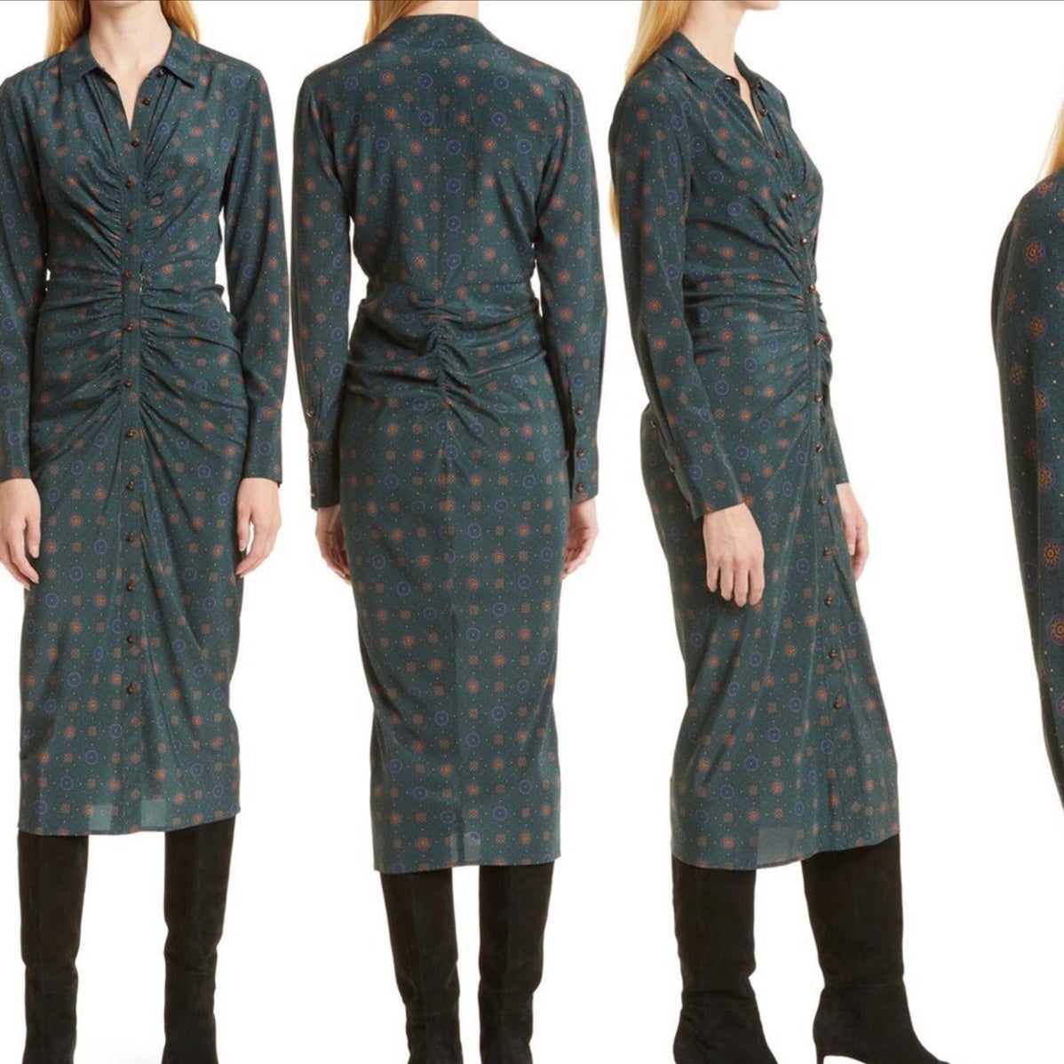 VERONICA BEARD Emerald Mesika Dress Sz M/8
