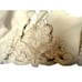 Embroidered Cut-Work Tablecloth Ecru 68 x 68 All Cotton 8 Matching Napkins New