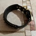 leather bling collar