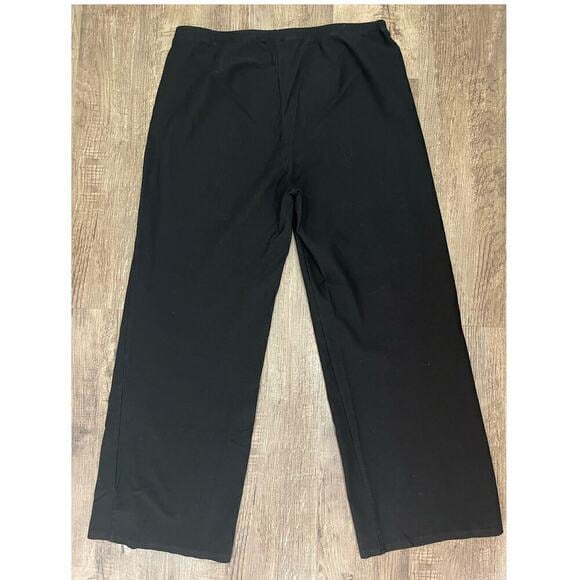 Eileen Fisher Women's Black Straight Leg Stretch Pants | Size Small (B81)
