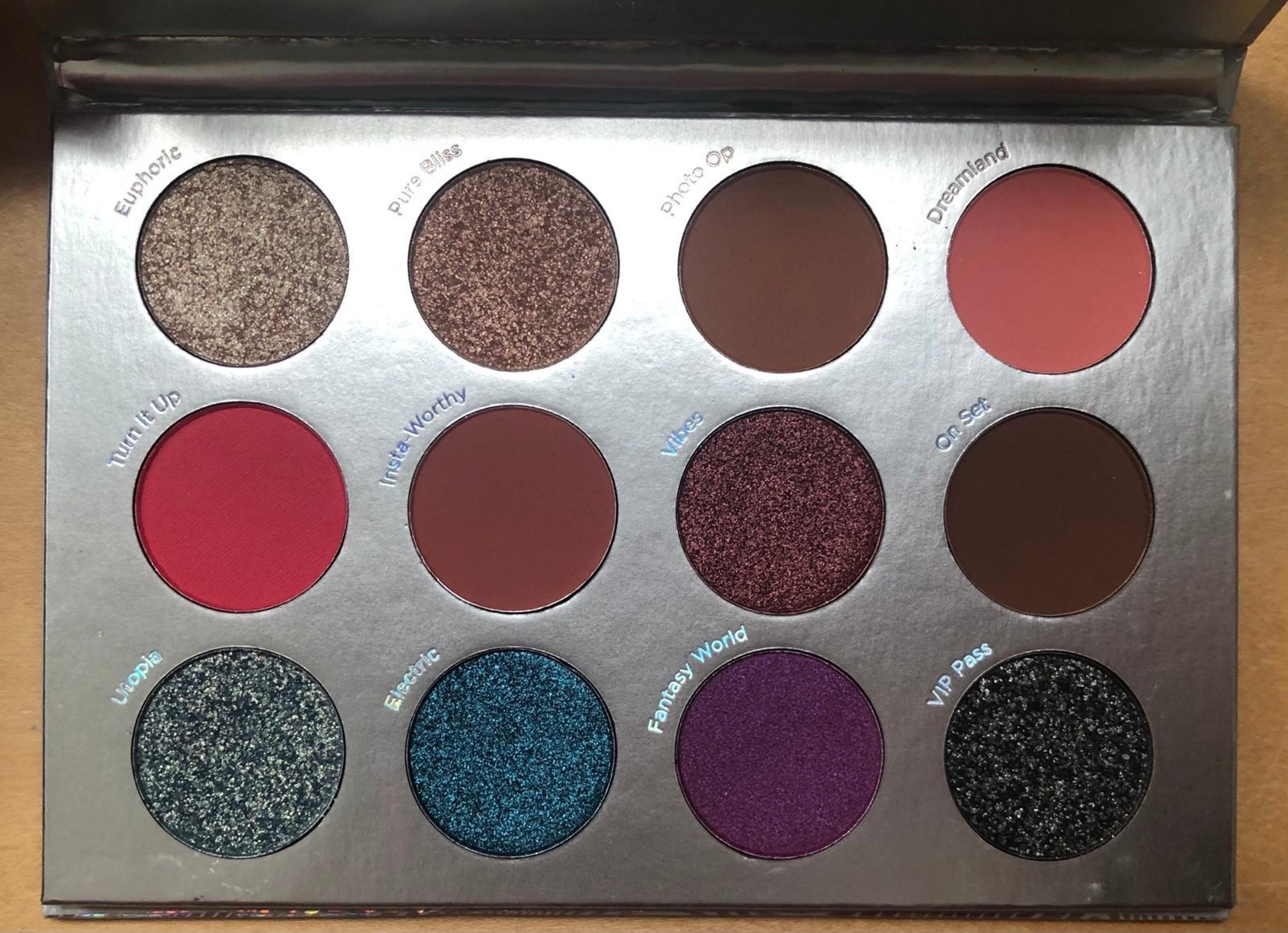 Pür Cosmetics Festival 2.0 Eyeshadow Palette New In Box 12 Pressed Pigments