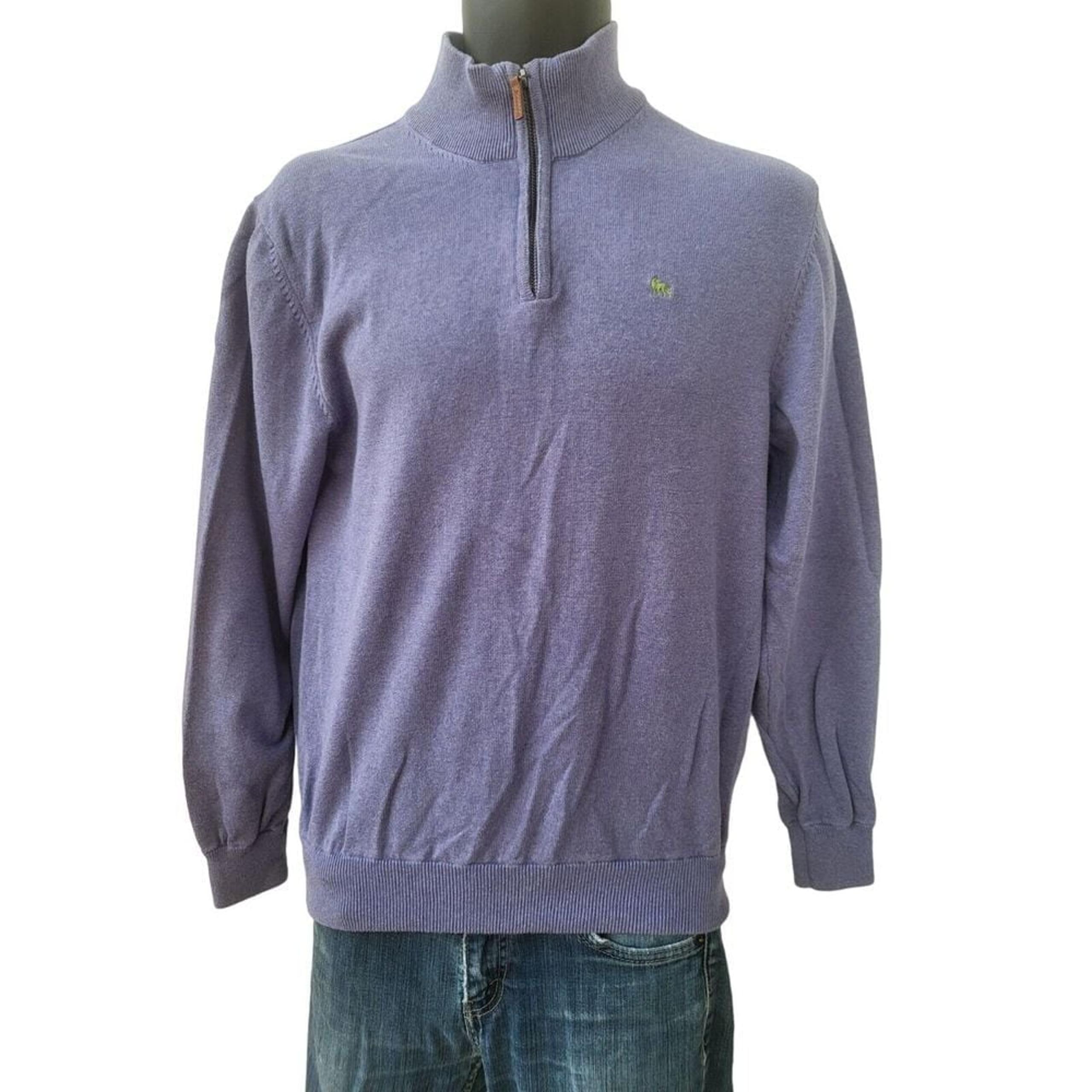 Magee 1866 Sweater Women Sz M Long Sleeve Cotton 1/2 Zip Preppy Classic Work