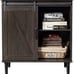 NEW Farmhouse Sideboard Buffet Cabinet with Sliding Barn Door, Dark Gray