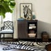 NEW Farmhouse Sideboard Buffet Cabinet with Sliding Barn Door, Dark Gray